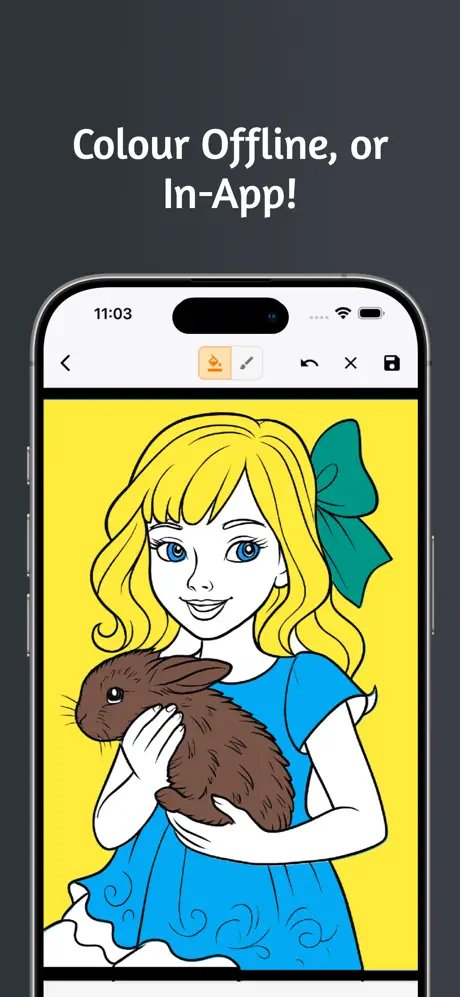 Colour offline, or in-app