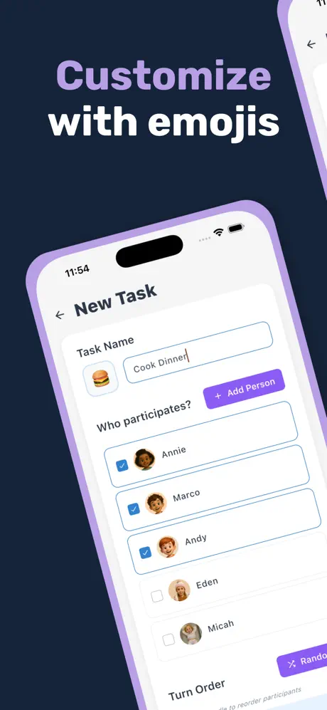 Customize with emojis